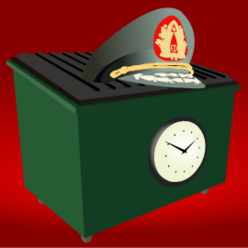 DUMPSTER-CLOCK